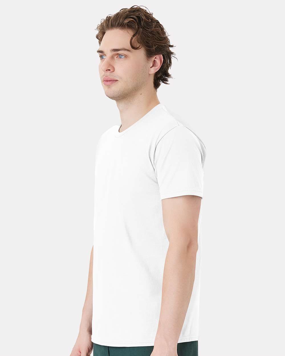 Unisex Perfect-T DTG T-Shirt - OnModelSide - B11400003 - White