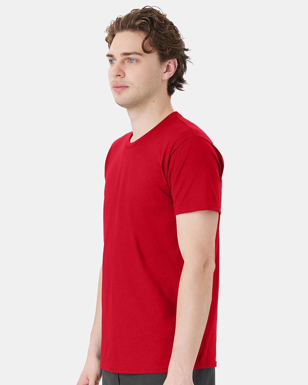 Unisex Perfect-T DTG T-Shirt - OnModelSide - B11400703 - Athletic Red