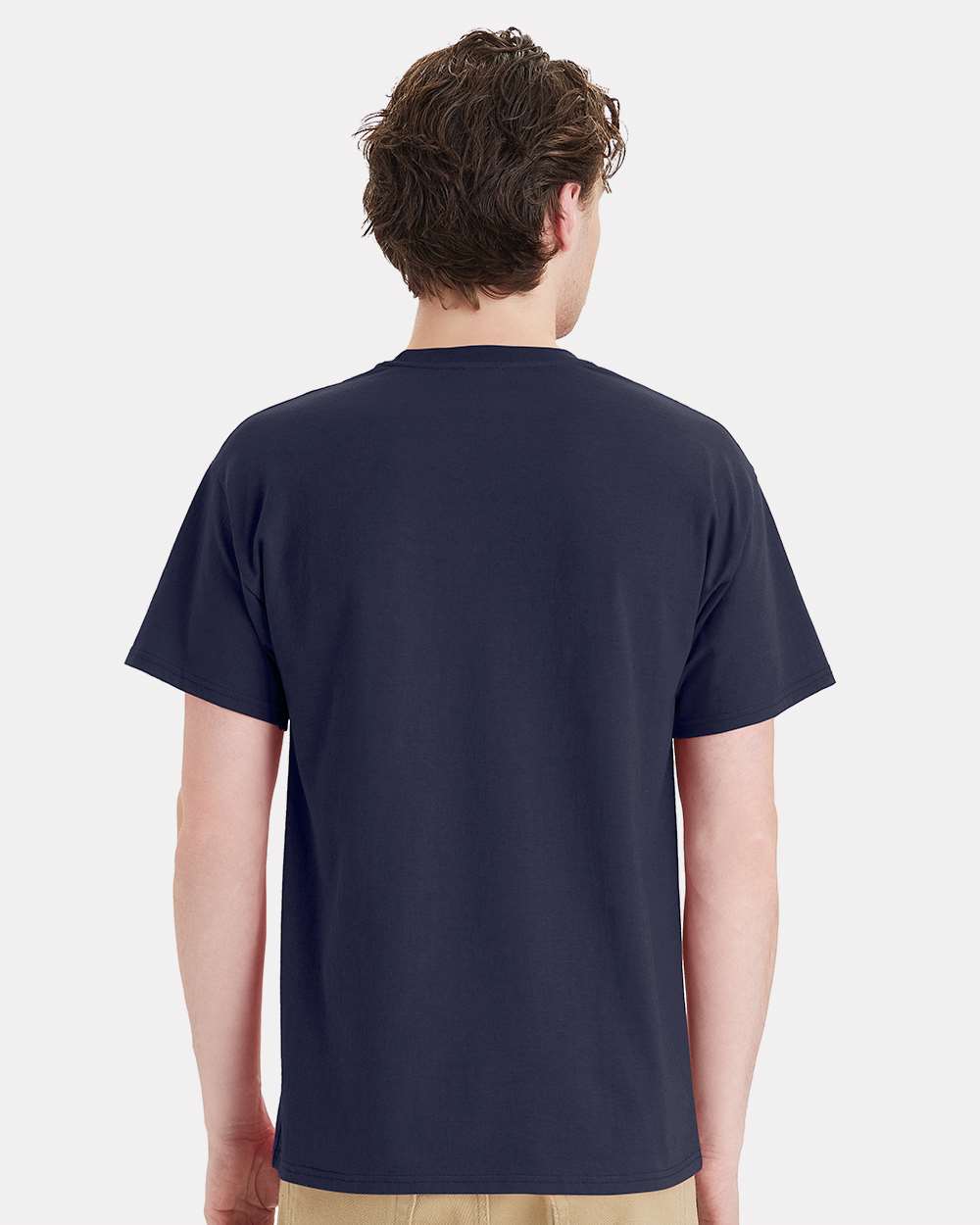 Essential-T Pocket T-Shirt - OnModelBack - B11600653 - Athletic Navy
