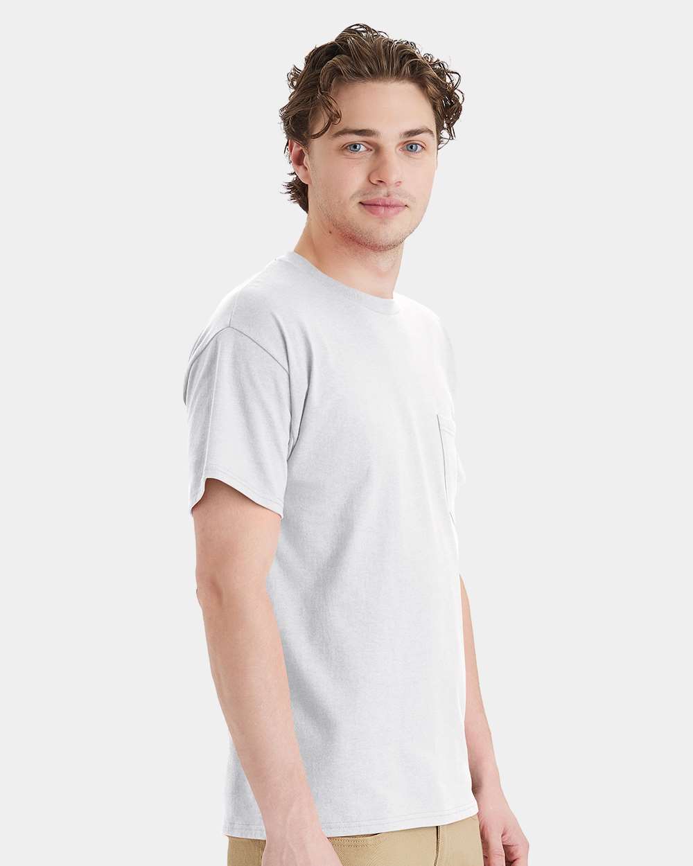 Essential-T Pocket T-Shirt - OnModelSide - B11600023 - Ash