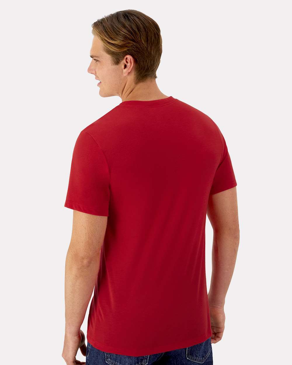 Unisex Cool DRI® Cotton Touch T-Shirt - OnModelBack - B10000073 - Athletic Red