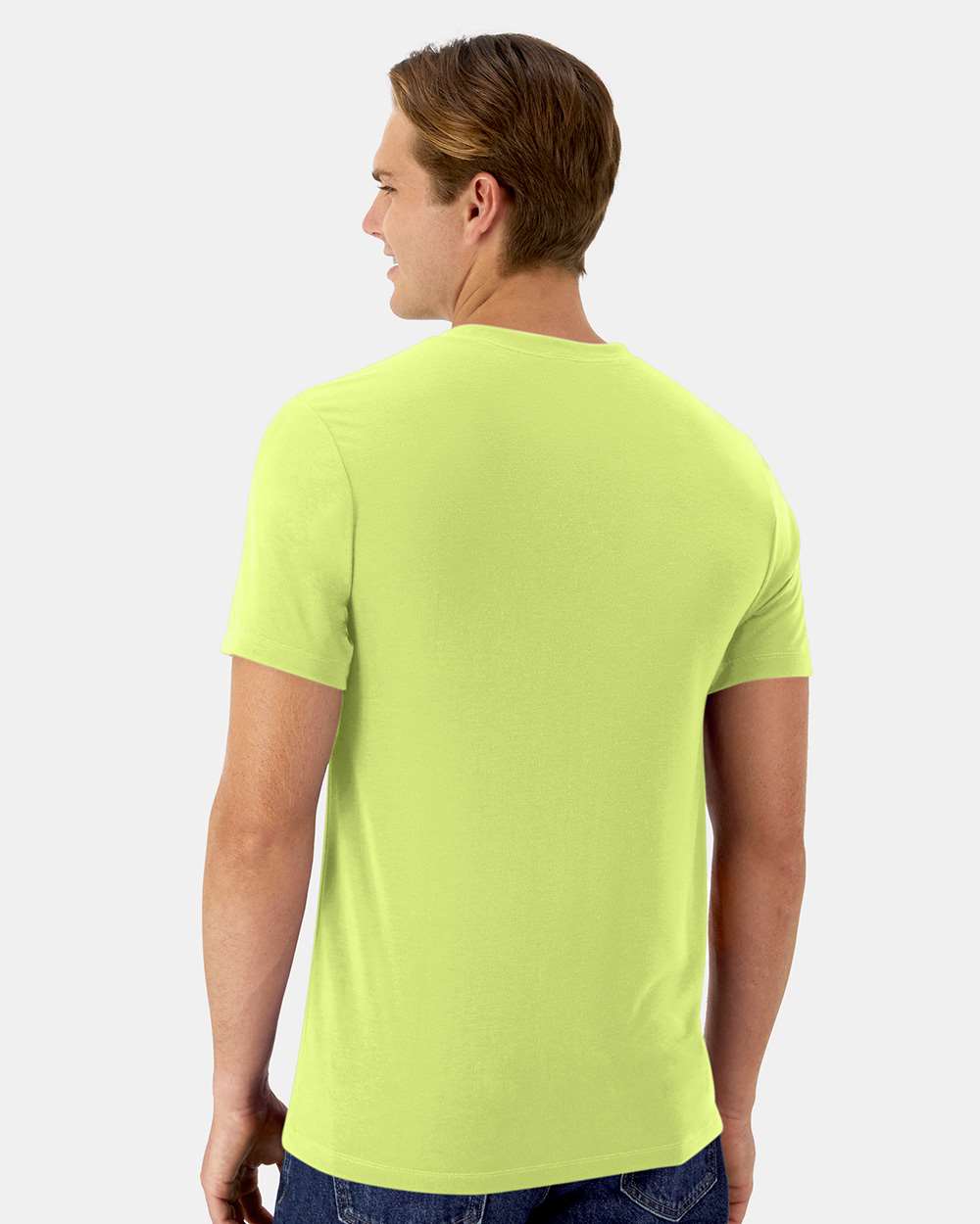 Unisex Cool DRI® Cotton Touch T-Shirt - OnModelBack - B10000163 - Safety Green