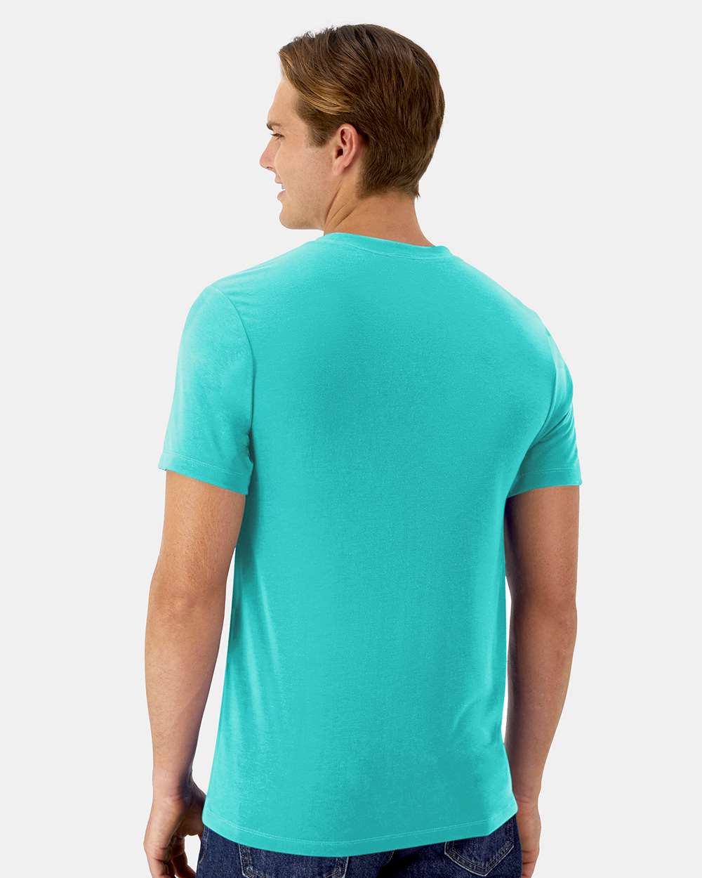 Unisex Cool DRI® Cotton Touch T-Shirt - OnModelBack - B10000193 - Athletic Teal