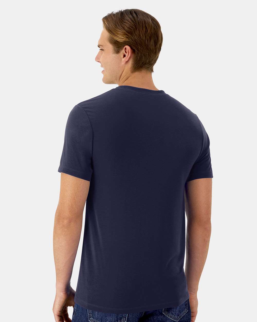 Unisex Cool DRI® Cotton Touch T-Shirt - OnModelBack - B10000653 - Athletic Navy