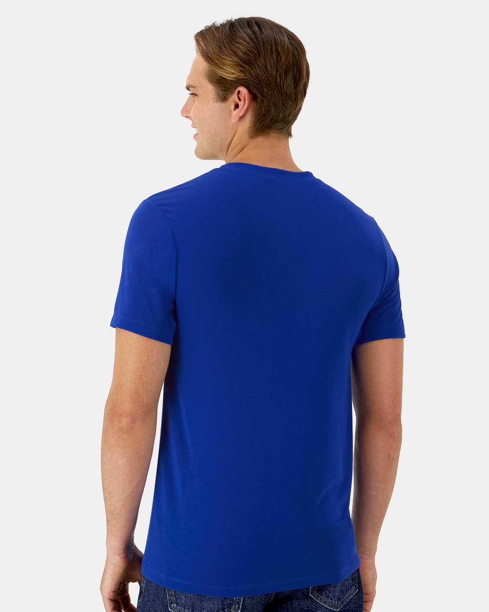 Unisex Cool DRI® Cotton Touch T-Shirt - OnModelBack - B10000753 - Athletic Royal