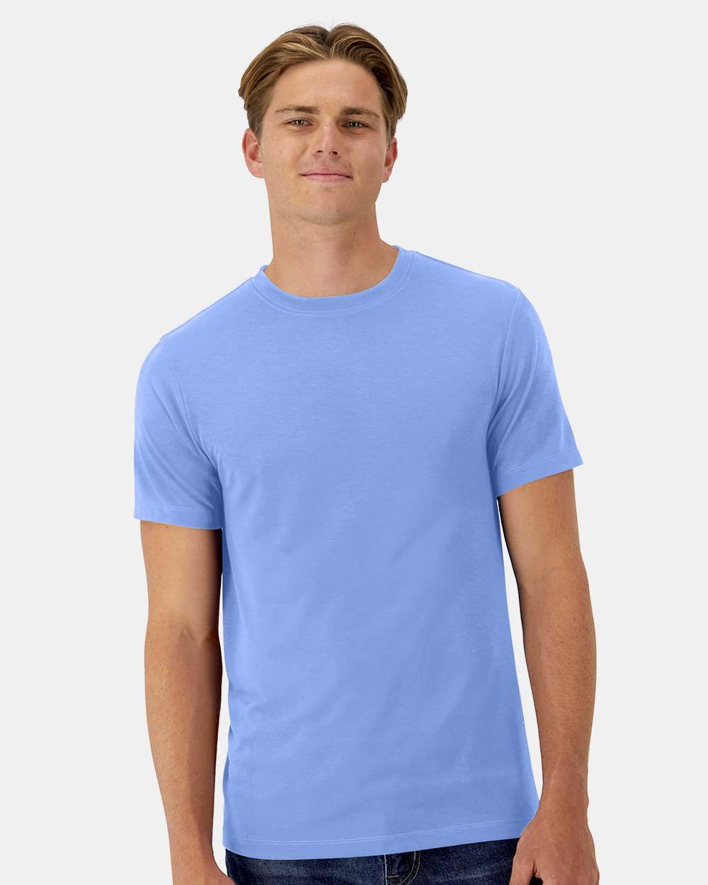 Unisex Cool DRI® Cotton Touch T-Shirt - OnModelFront - B10000263 - Carolina Blue