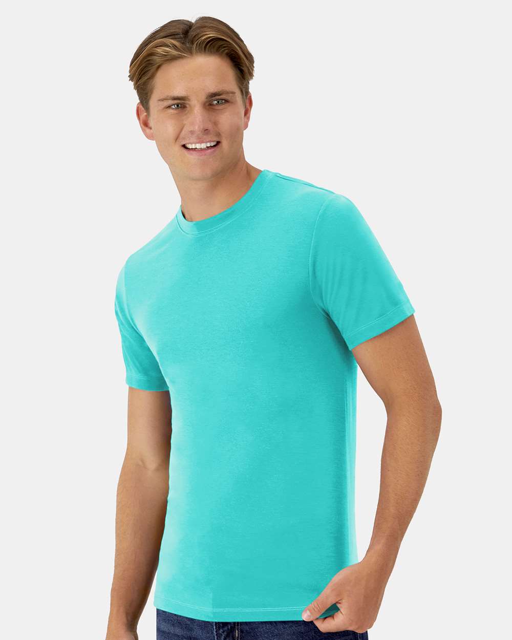 Unisex Cool DRI® Cotton Touch T-Shirt - OnModelSide - B10000193 - Athletic Teal