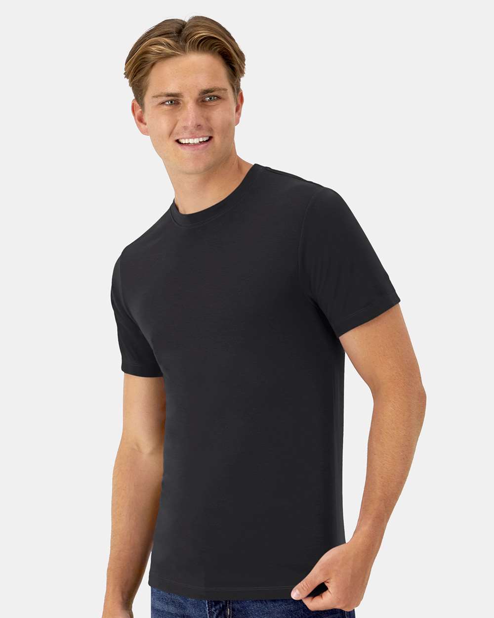 Unisex Cool DRI® Cotton Touch T-Shirt - OnModelSide - B10000503 - Black