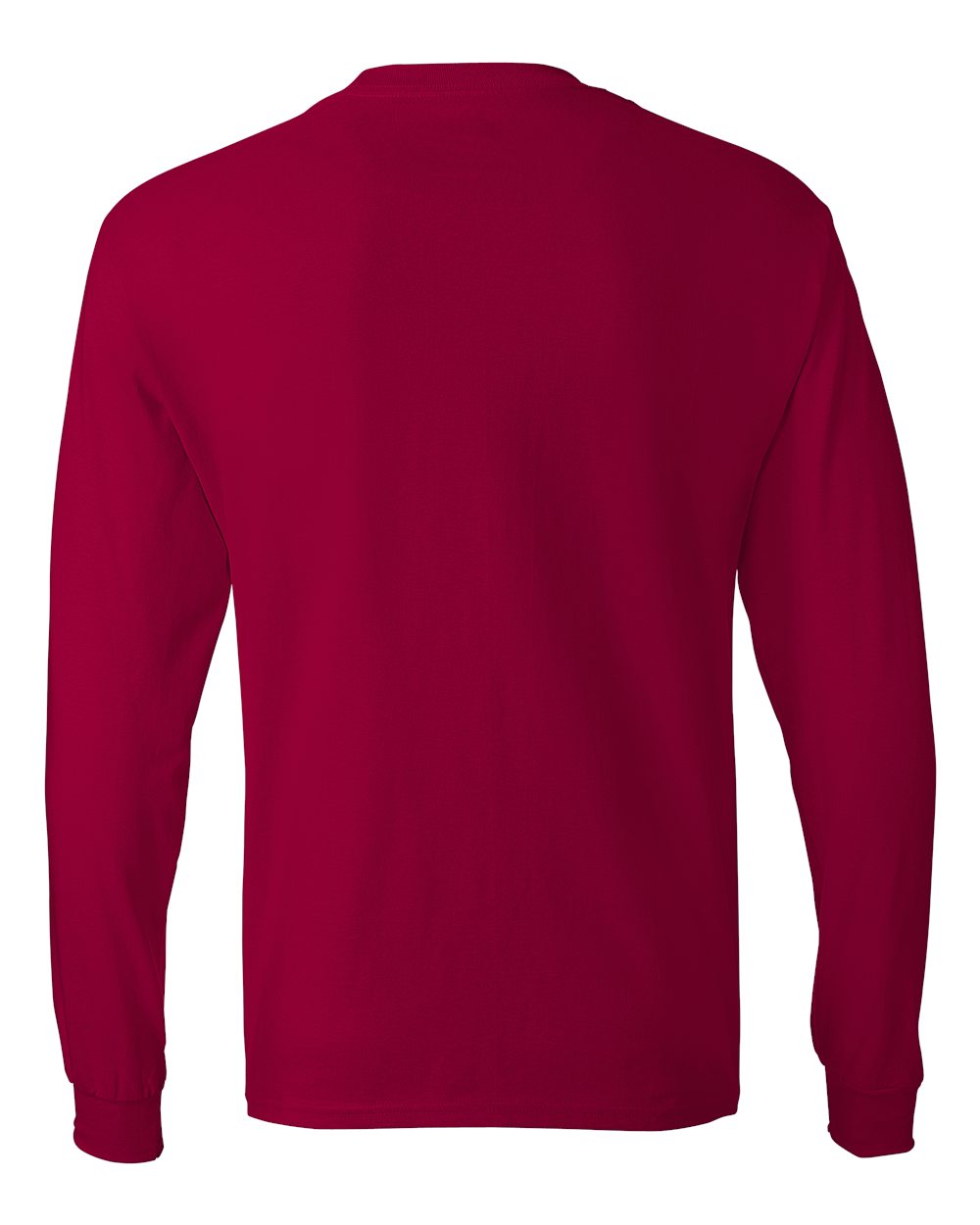 Authentic Long Sleeve T-Shirt - Back - B06000223 - Deep Red