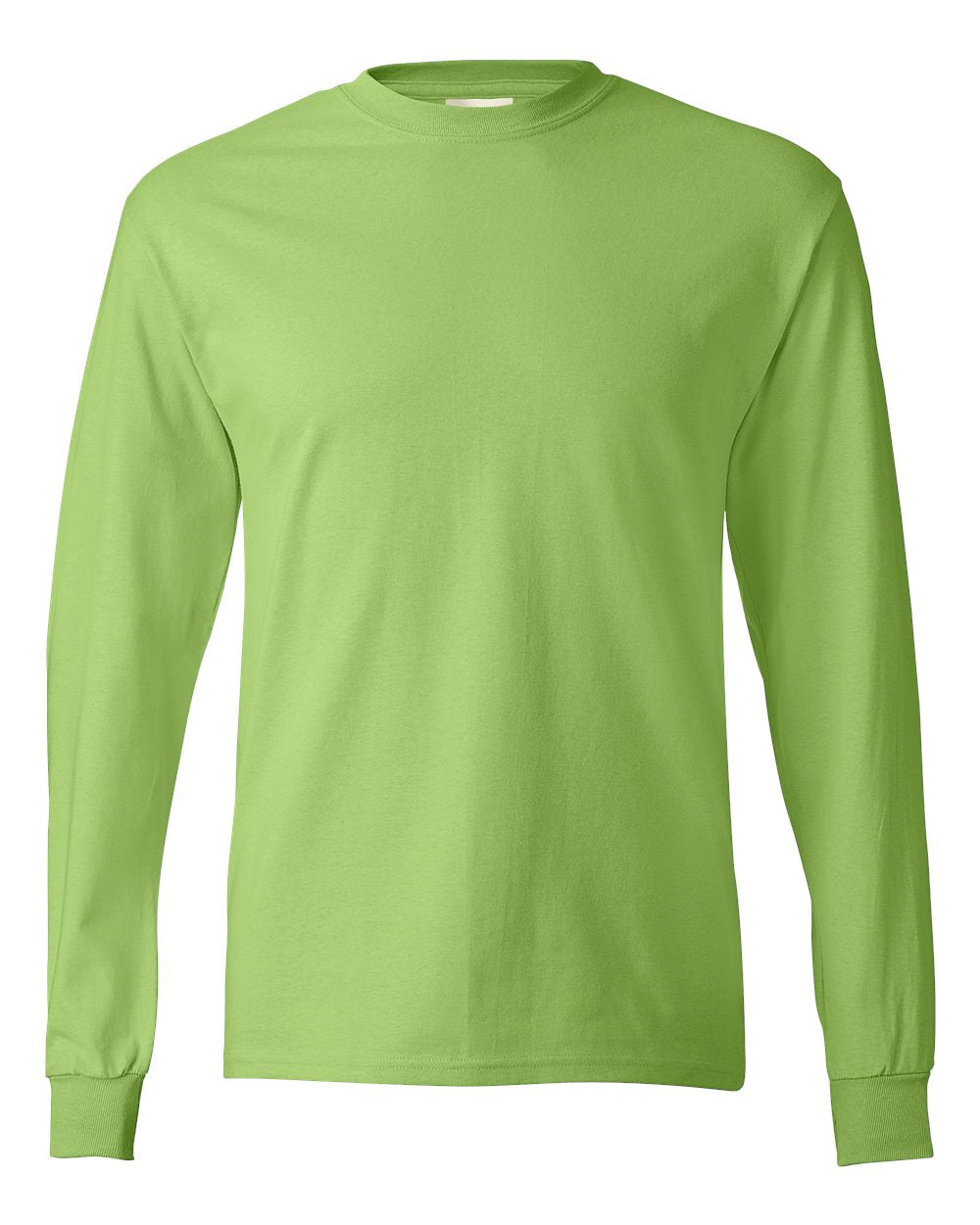 Authentic Long Sleeve T-Shirt - Front - B06000173 - Lime