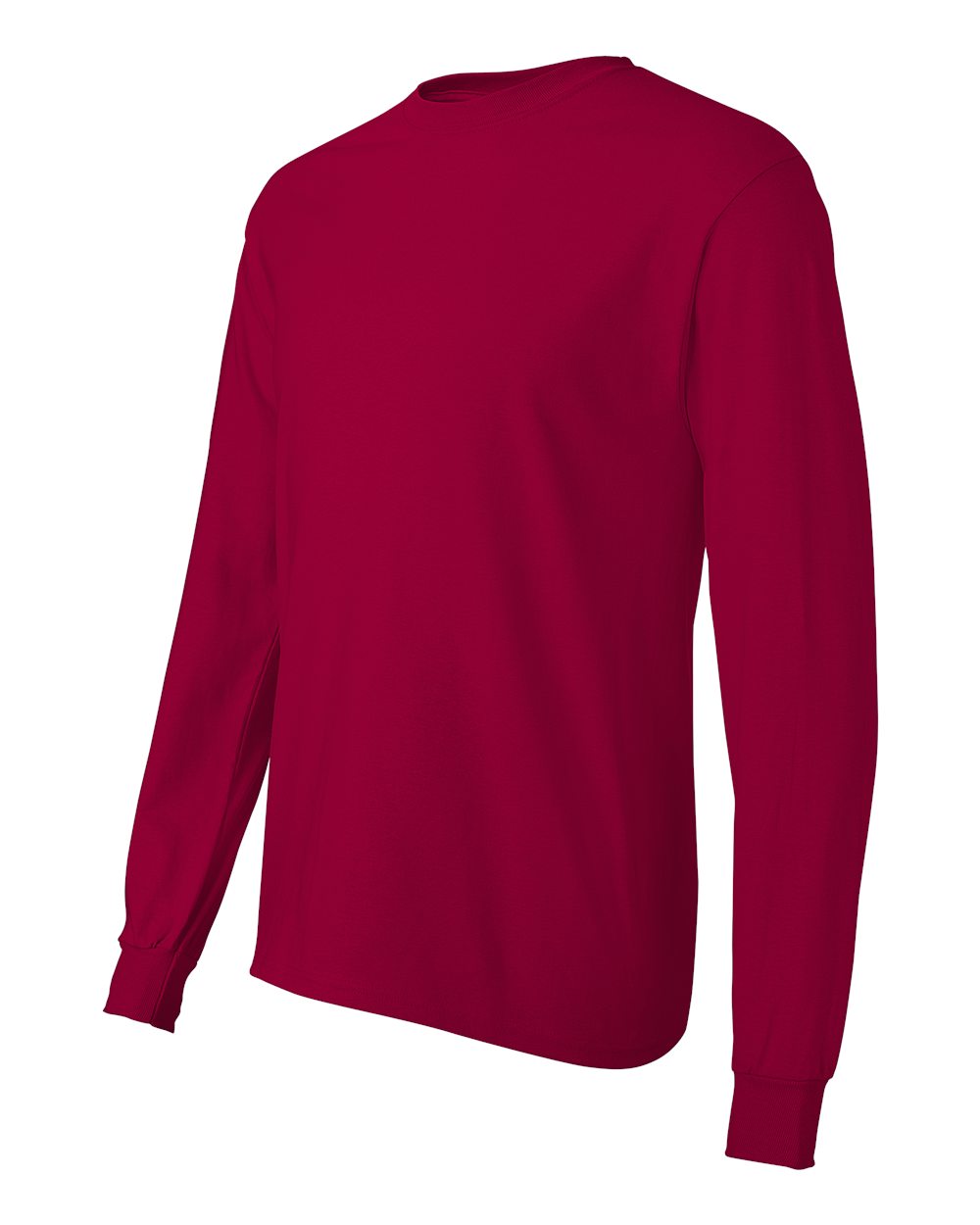 Authentic Long Sleeve T-Shirt - Side - B06000223 - Deep Red