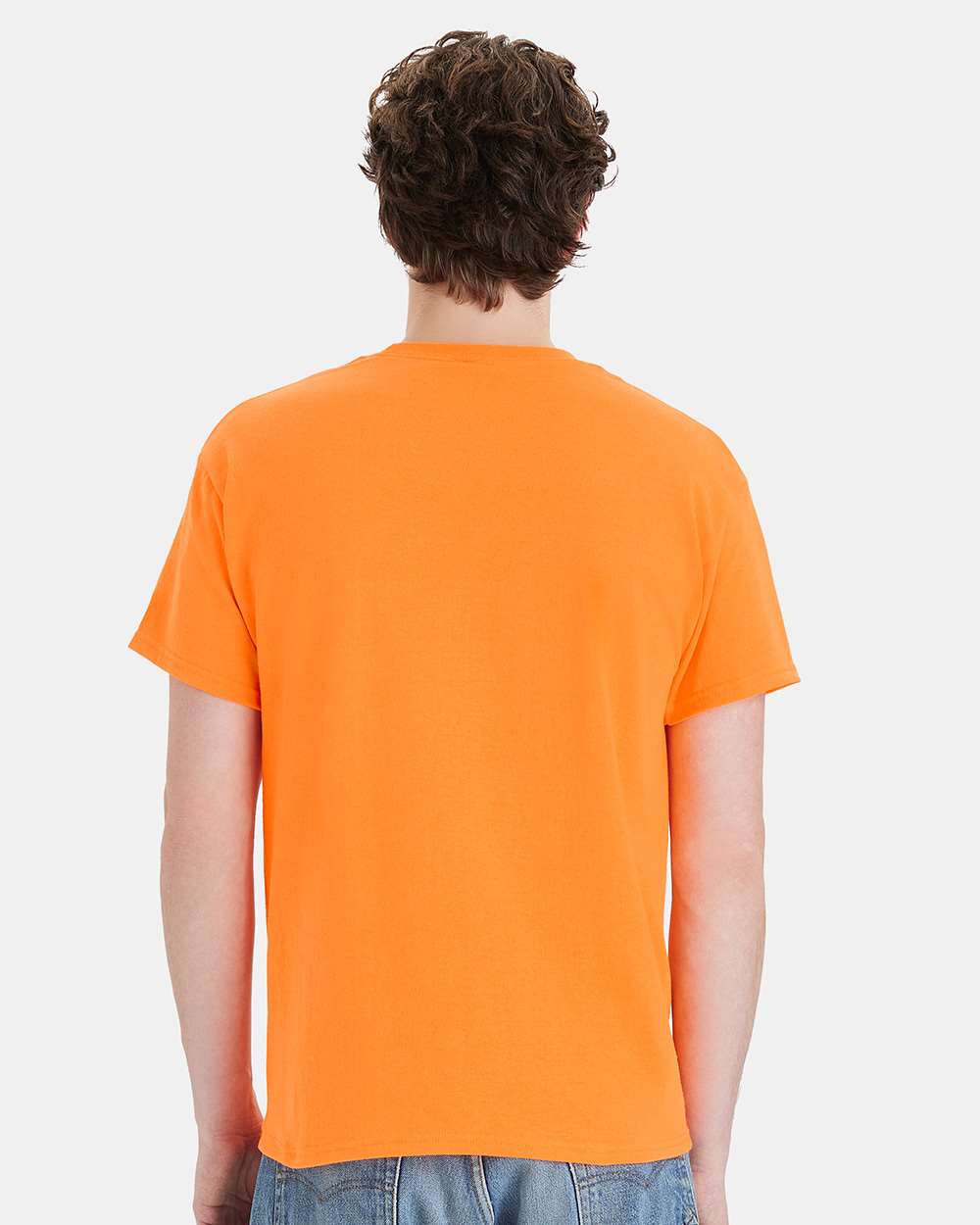 Unisex Ecosmart™ T-Shirt - OnModelBack - B06500153 - Safety Orange
