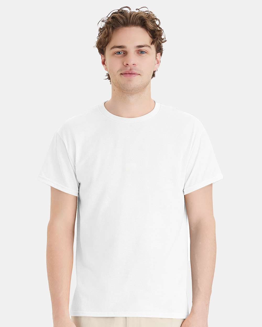 Unisex Ecosmart™ T-Shirt - OnModelFront - B06500003 - White
