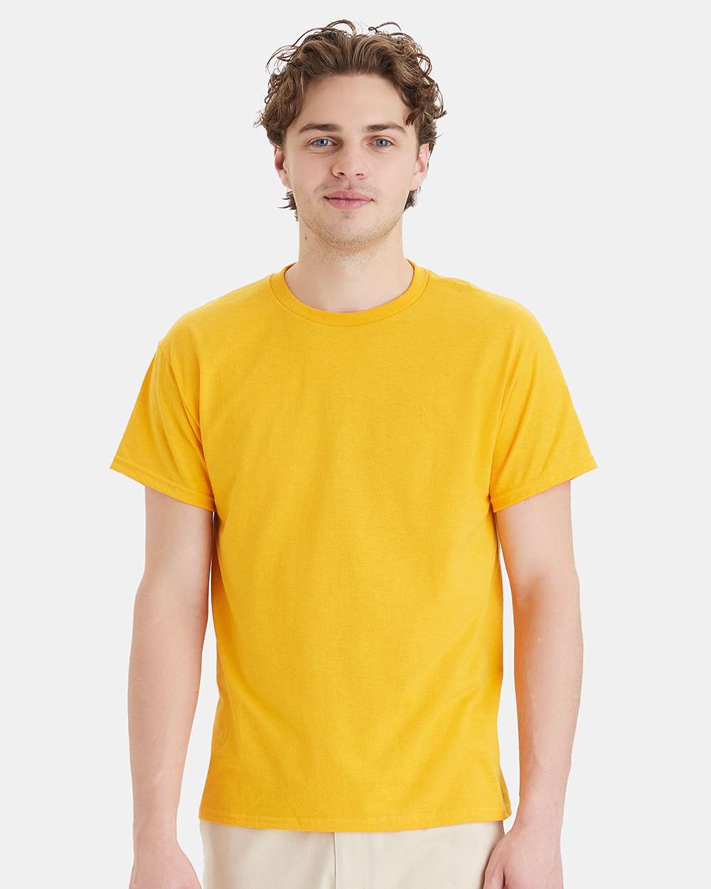 Unisex Ecosmart™ T-Shirt - OnModelFront - B06500123 - Gold
