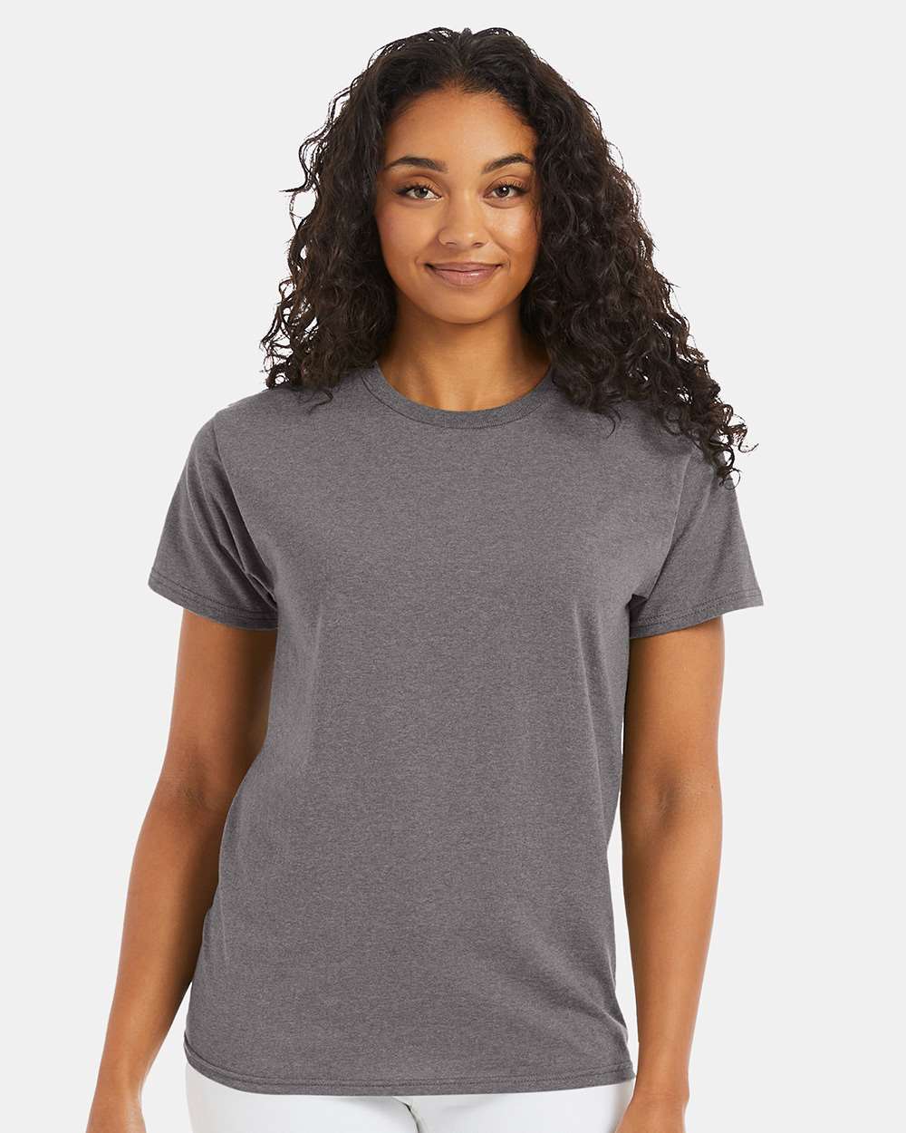 Unisex Ecosmart™ T-Shirt - OnModelFront - B06500133 - Oxford Grey