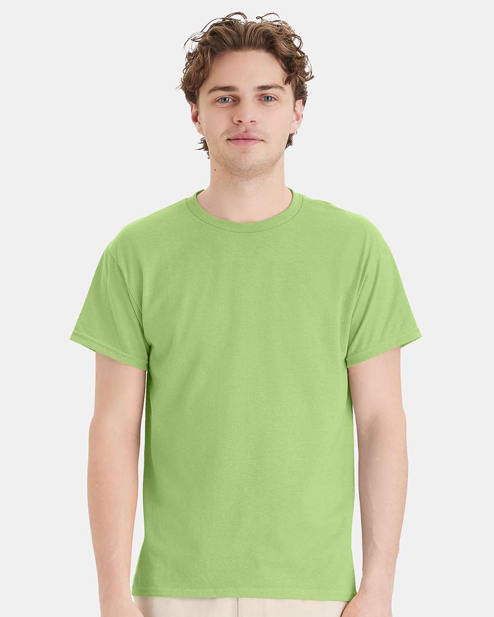 Unisex Ecosmart™ T-Shirt - OnModelFront - B06500173 - Lime