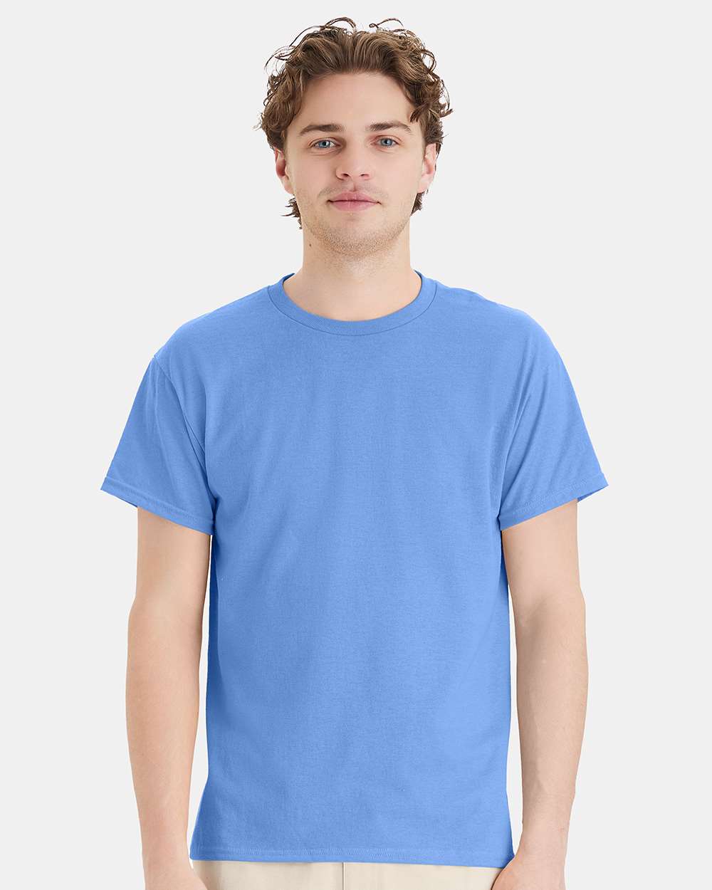 Unisex Ecosmart™ T-Shirt - OnModelFront - B06500273 - Carolina Blue