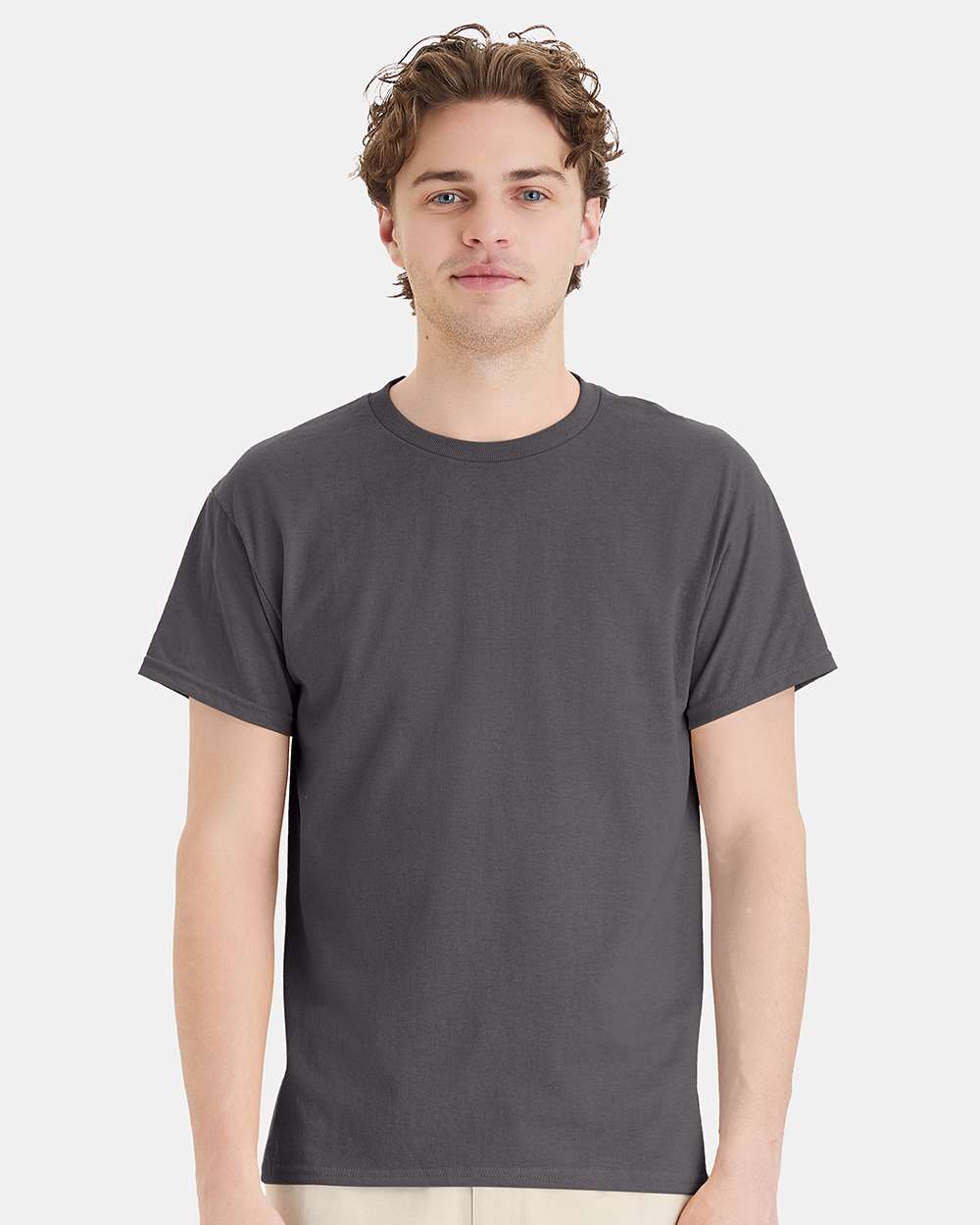 Unisex Ecosmart™ T-Shirt - OnModelFront - B06500353 - Smoke Grey