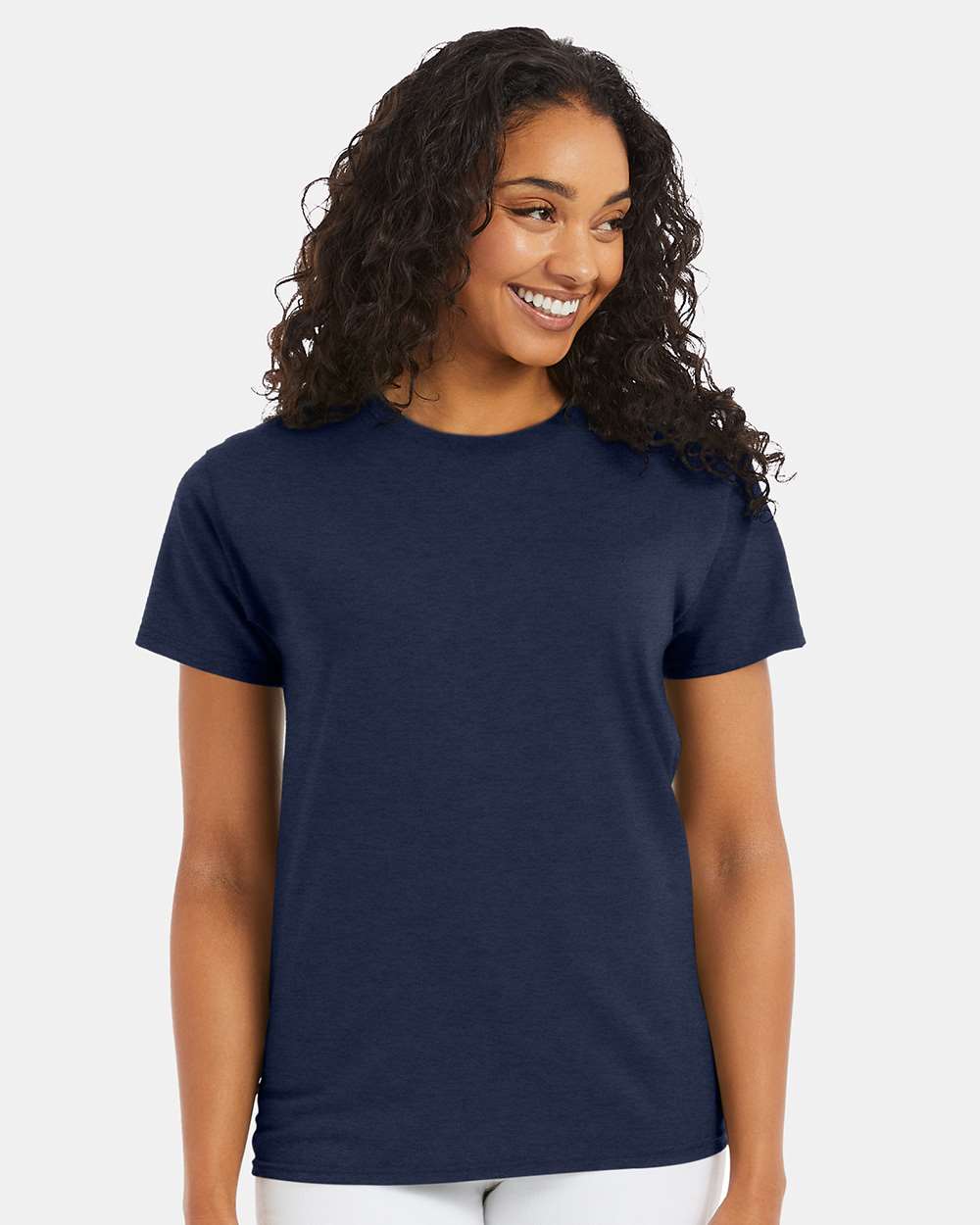 Unisex Ecosmart™ T-Shirt - OnModelFront - B06500613 - Heather Navy