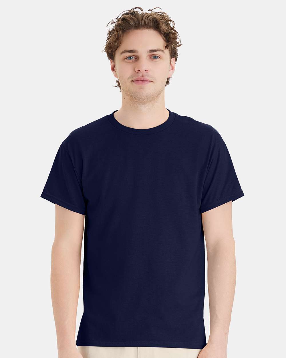Unisex Ecosmart™ T-Shirt - OnModelFront - B06500653 - Navy