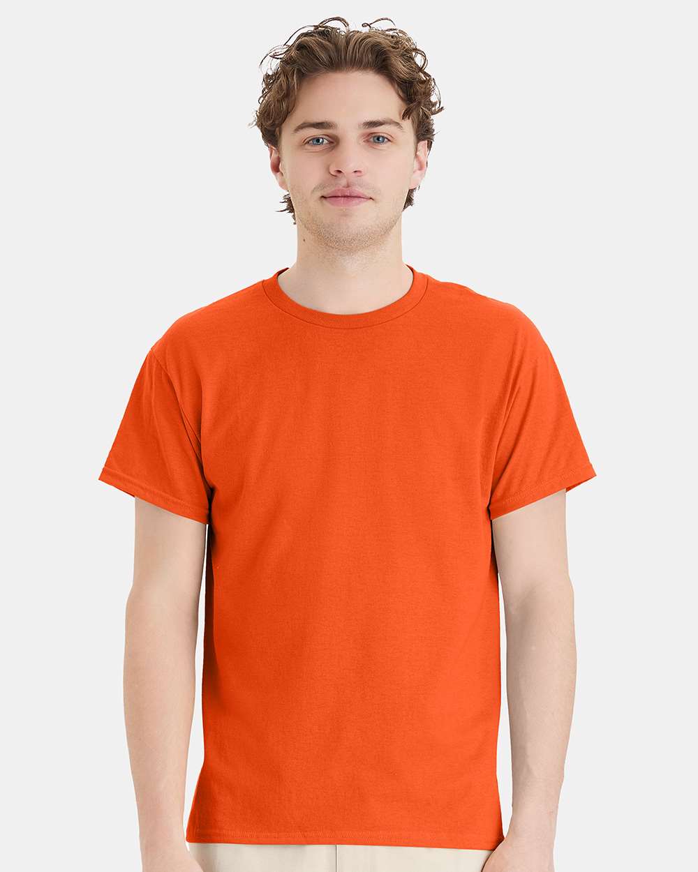 Unisex Ecosmart™ T-Shirt - OnModelFront - B06500663 - Orange