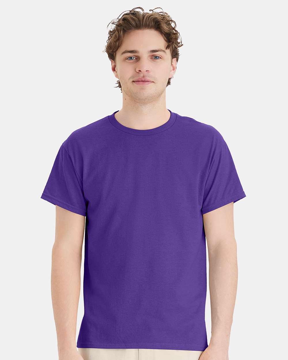 Unisex Ecosmart™ T-Shirt - OnModelFront - B06500673 - Purple