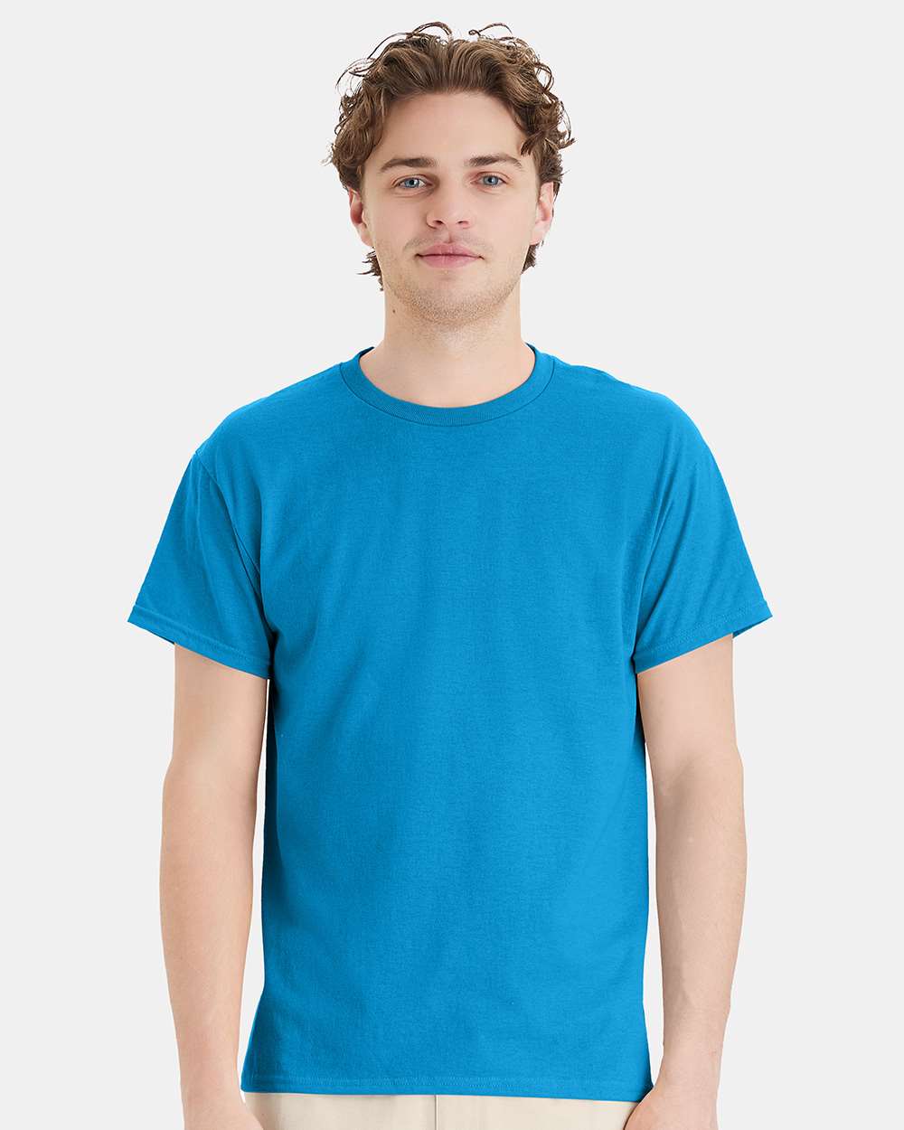 Unisex Ecosmart™ T-Shirt - OnModelFront - B06500763 - Teal