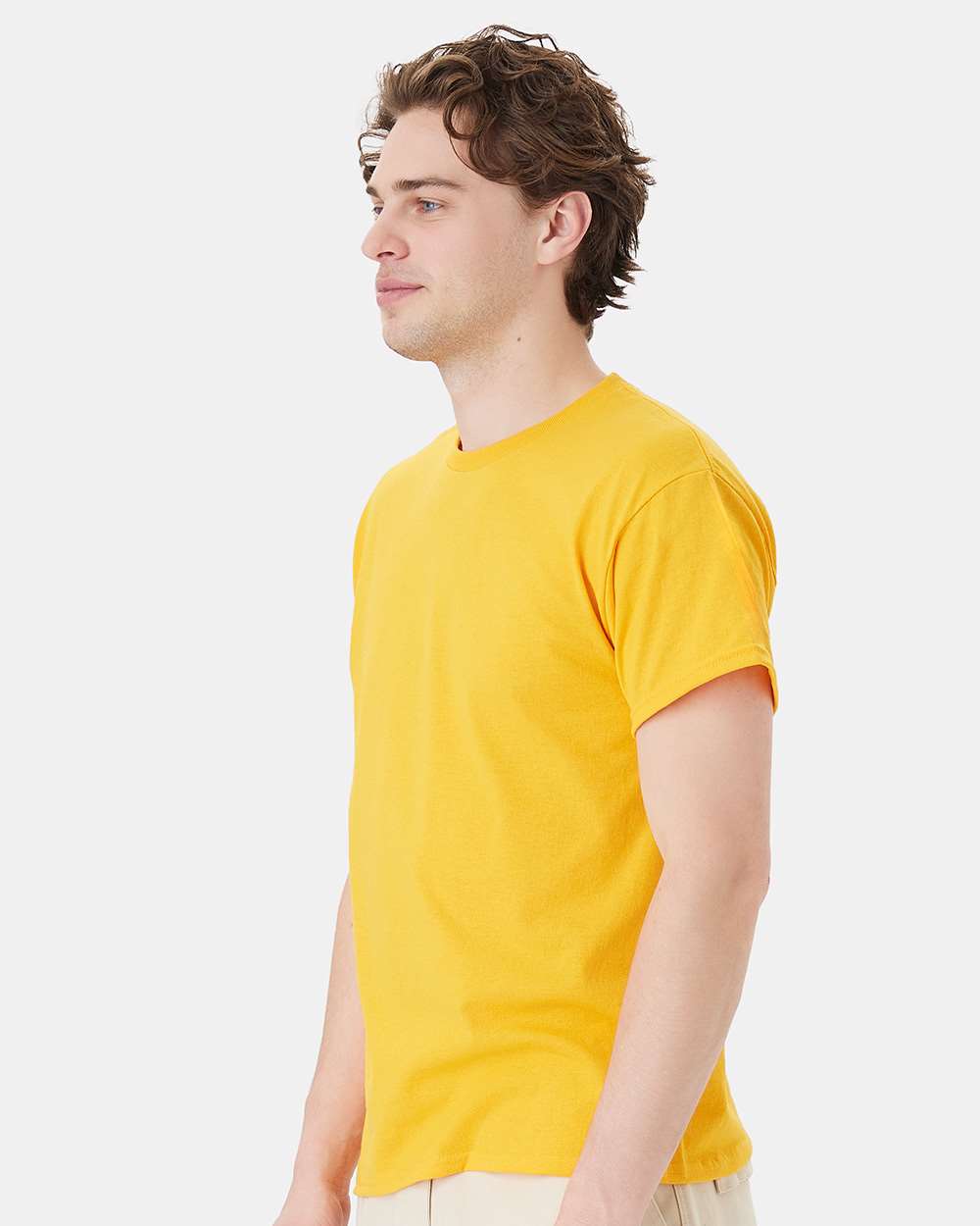 Unisex Ecosmart™ T-Shirt - OnModelSide - B06500123 - Gold