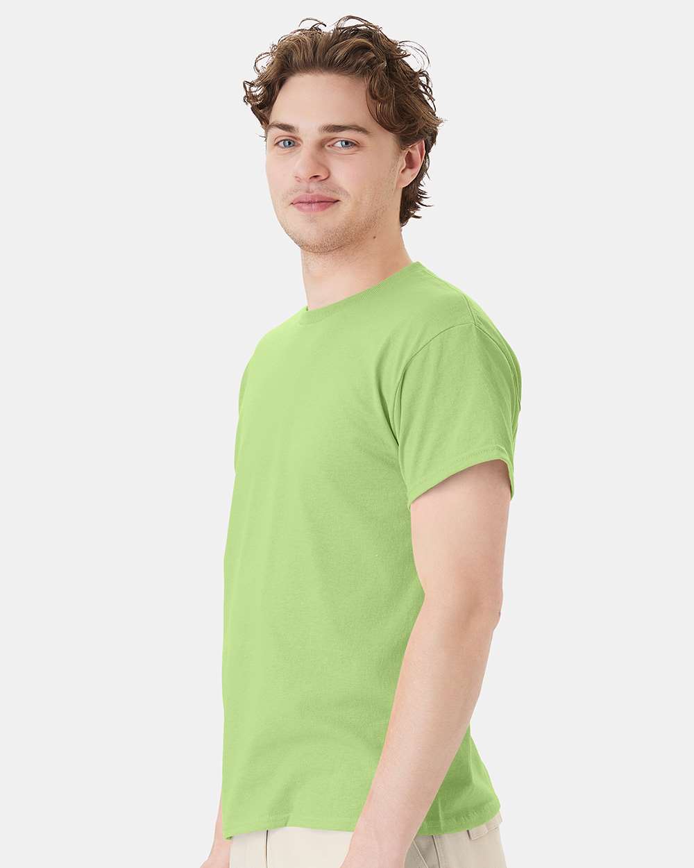Unisex Ecosmart™ T-Shirt - OnModelSide - B06500173 - Lime