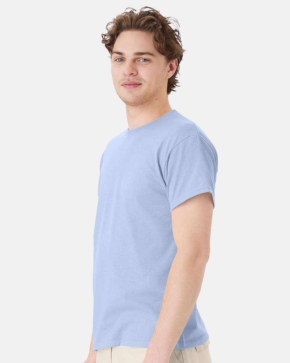 Unisex Ecosmart™ T-Shirt - OnModelSide - B06500253 - Light Blue