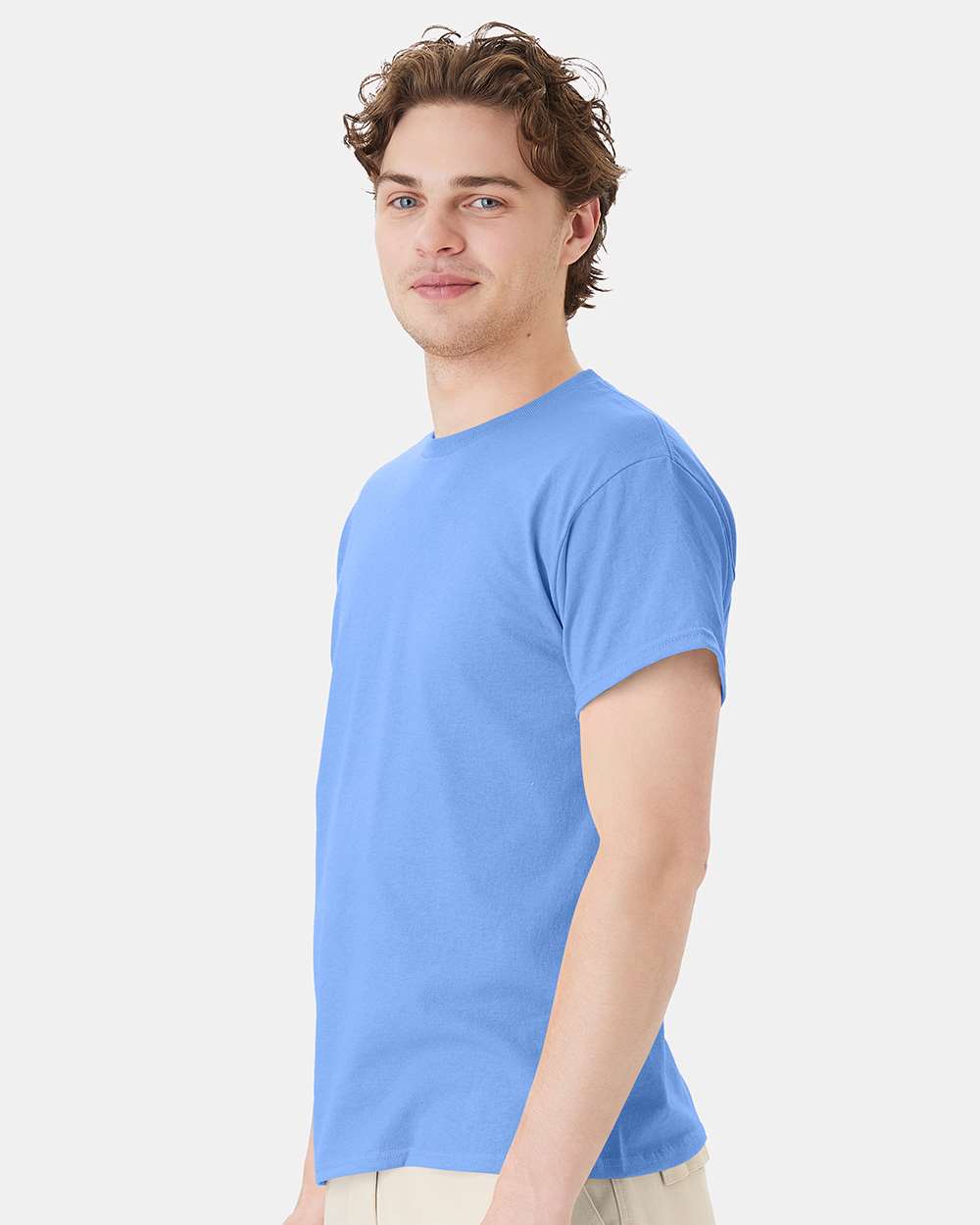 Unisex Ecosmart™ T-Shirt - OnModelSide - B06500273 - Carolina Blue
