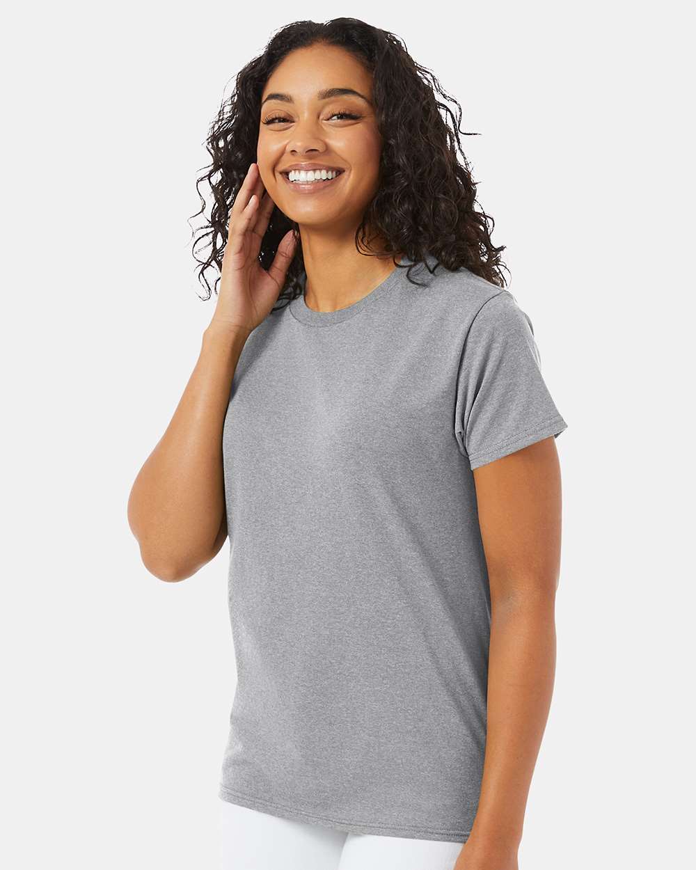 Unisex Ecosmart™ T-Shirt - OnModelSide - B06500583 - Light Steel