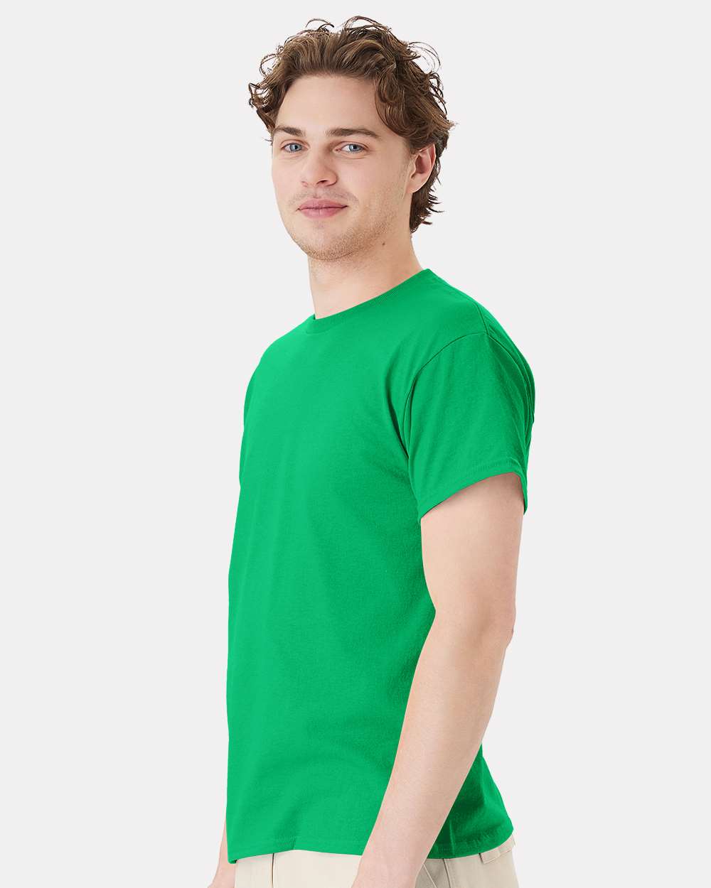 Unisex Ecosmart™ T-Shirt - OnModelSide - B06500603 - Kelly Green