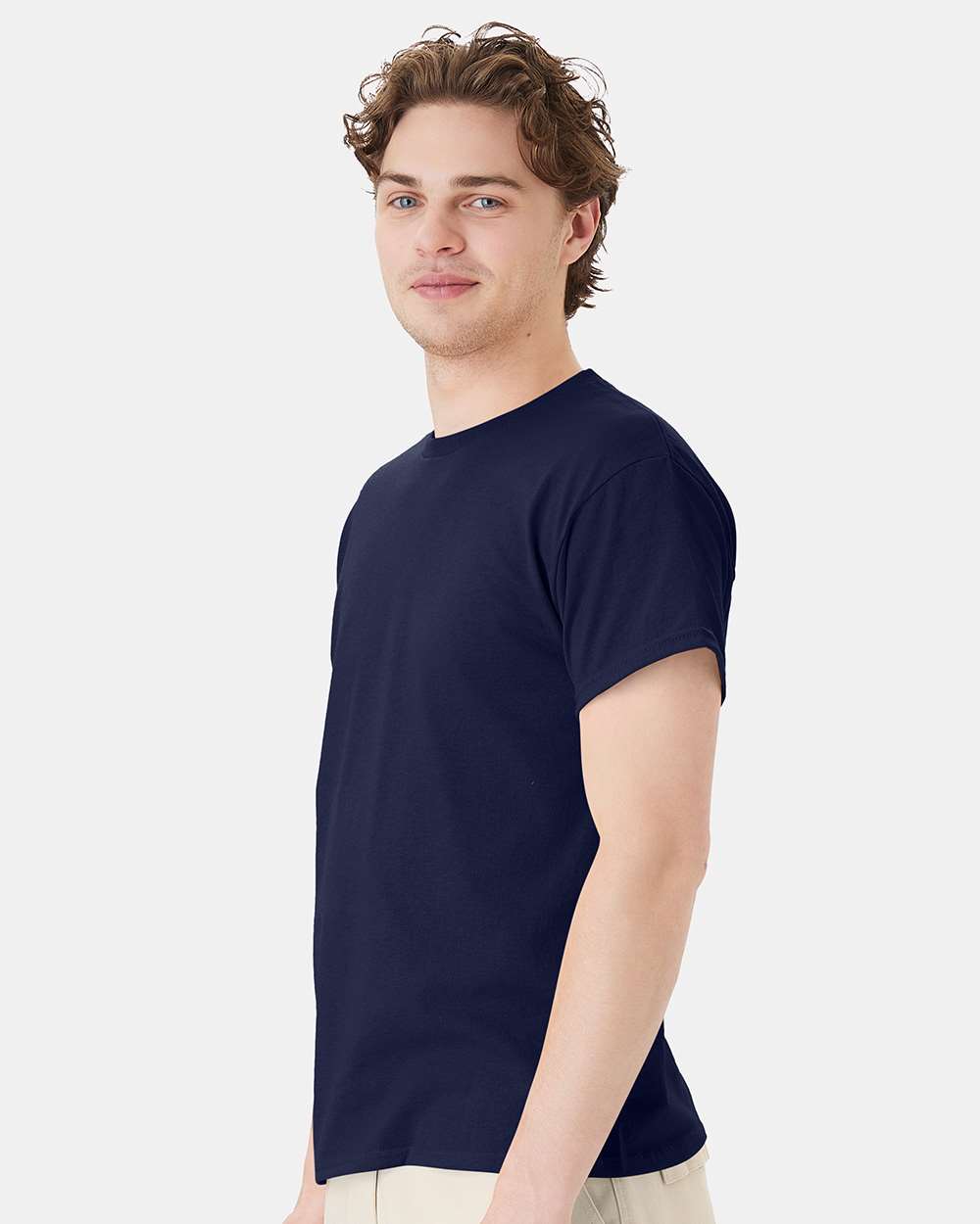 Unisex Ecosmart™ T-Shirt - OnModelSide - B06500653 - Navy