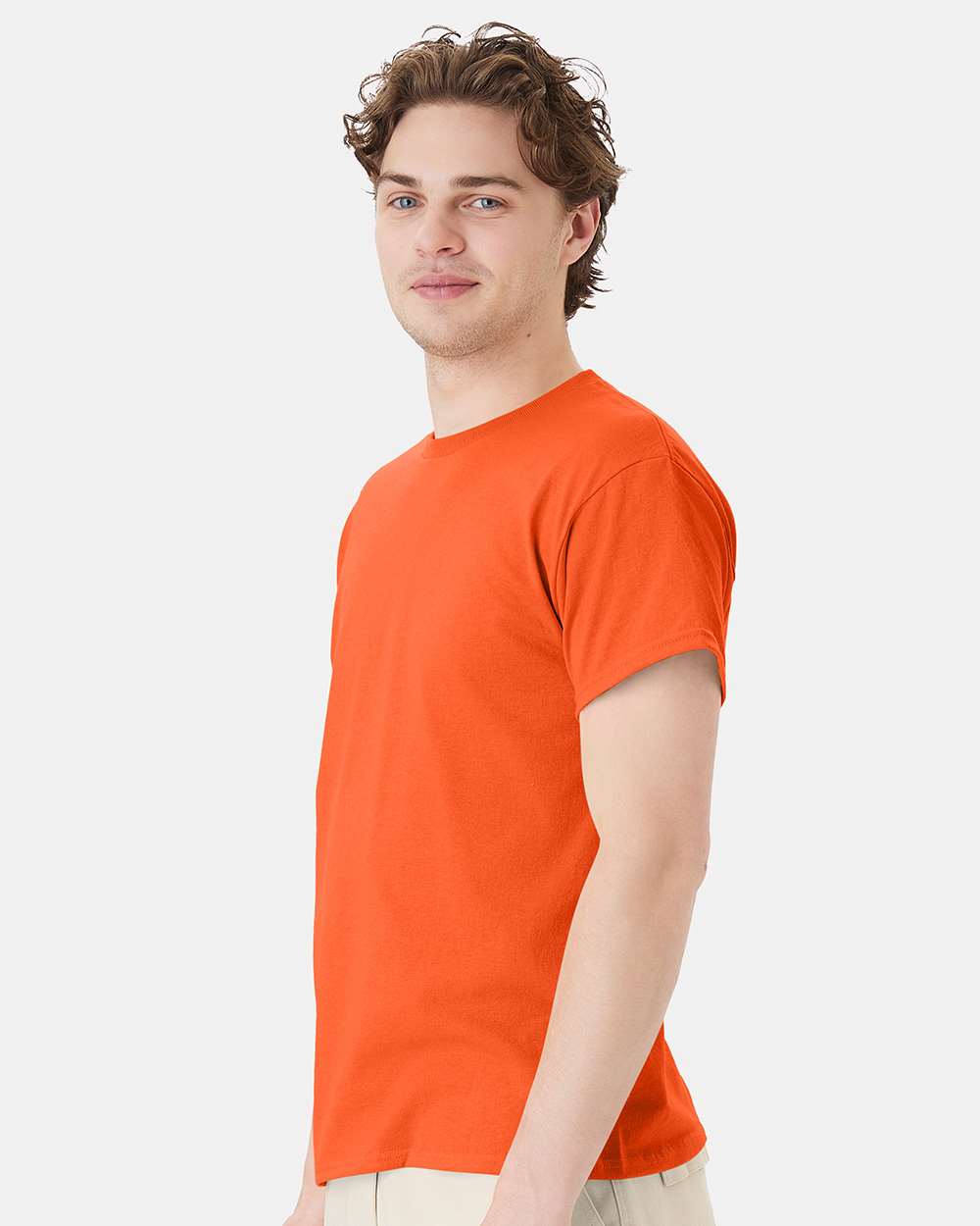Unisex Ecosmart™ T-Shirt - OnModelSide - B06500663 - Orange