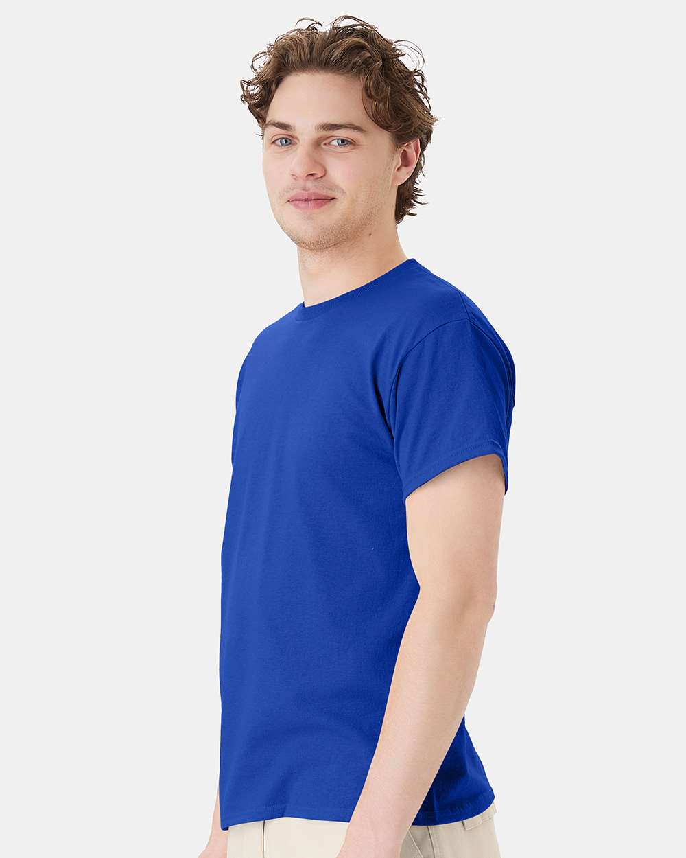 Unisex Ecosmart™ T-Shirt - OnModelSide - B06500883 - Deep Royal