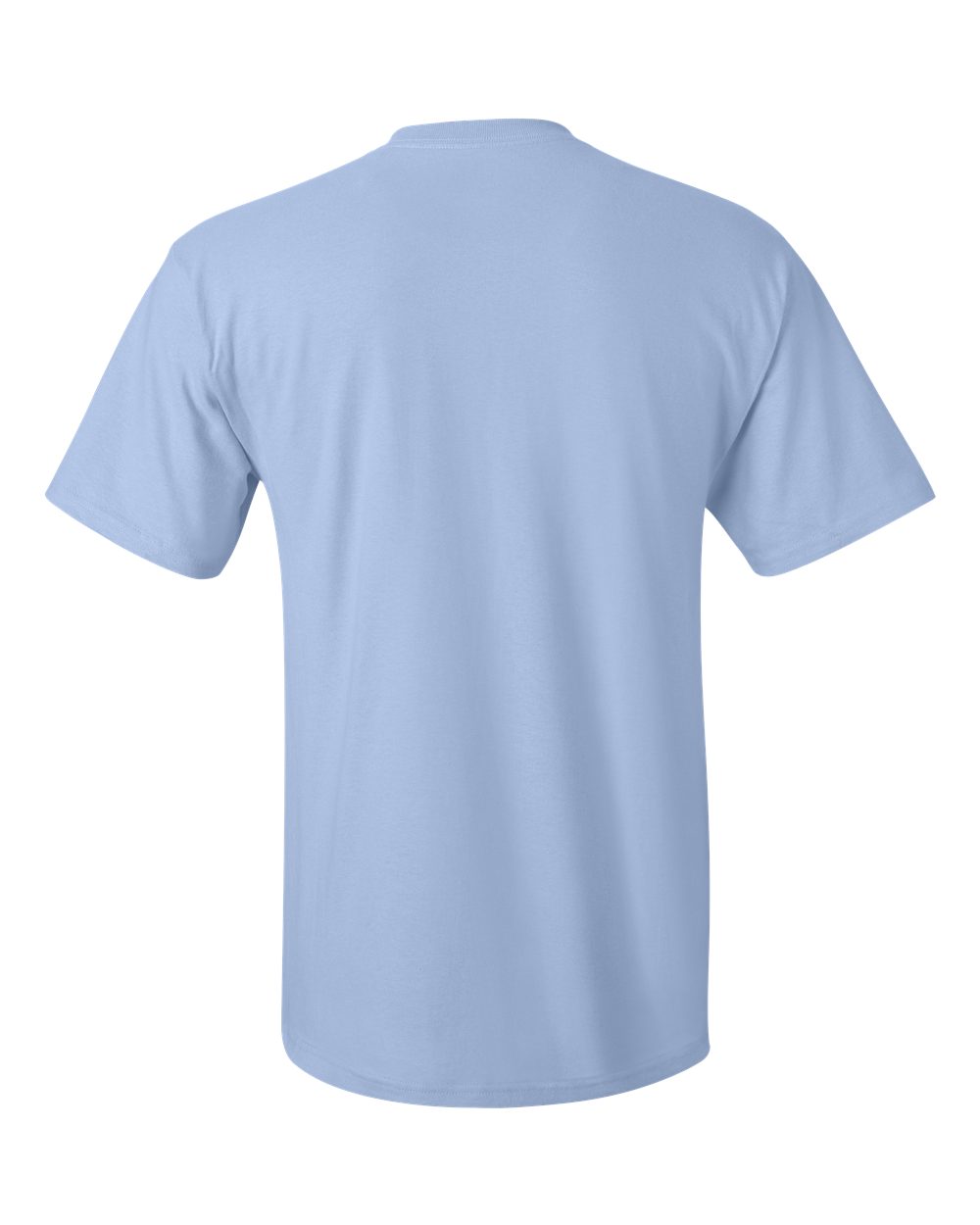 Men's Authentic Pocket T-Shirt - Back - B07000253 - Light Blue