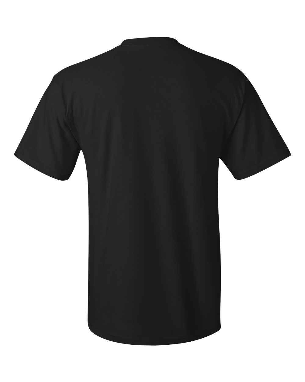 Men's Authentic Pocket T-Shirt - Back - B07000503 - Black