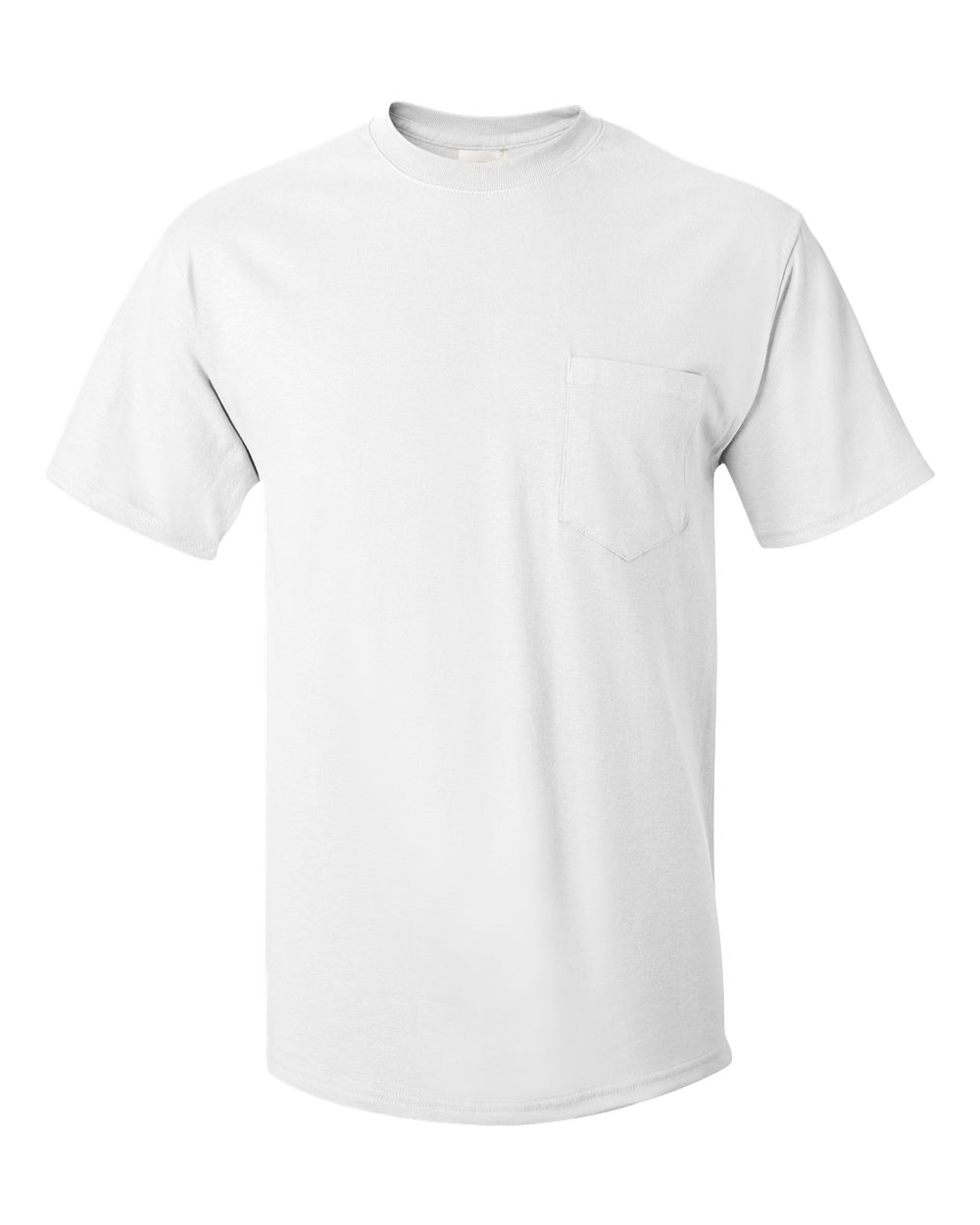 Men's Authentic Pocket T-Shirt - Front - B07000003 - White