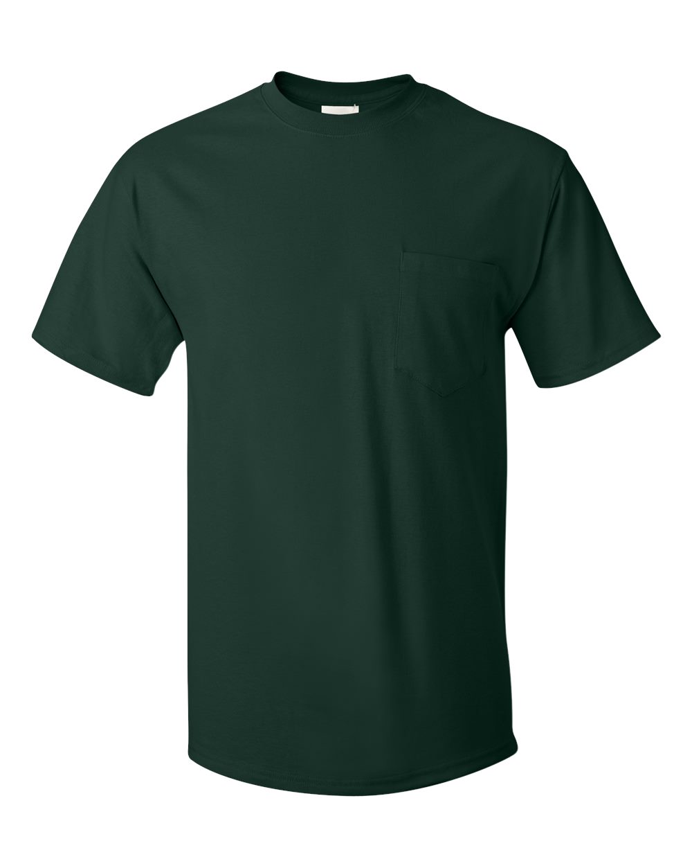 Men's Authentic Pocket T-Shirt - Front - B07000873 - Deep Forest