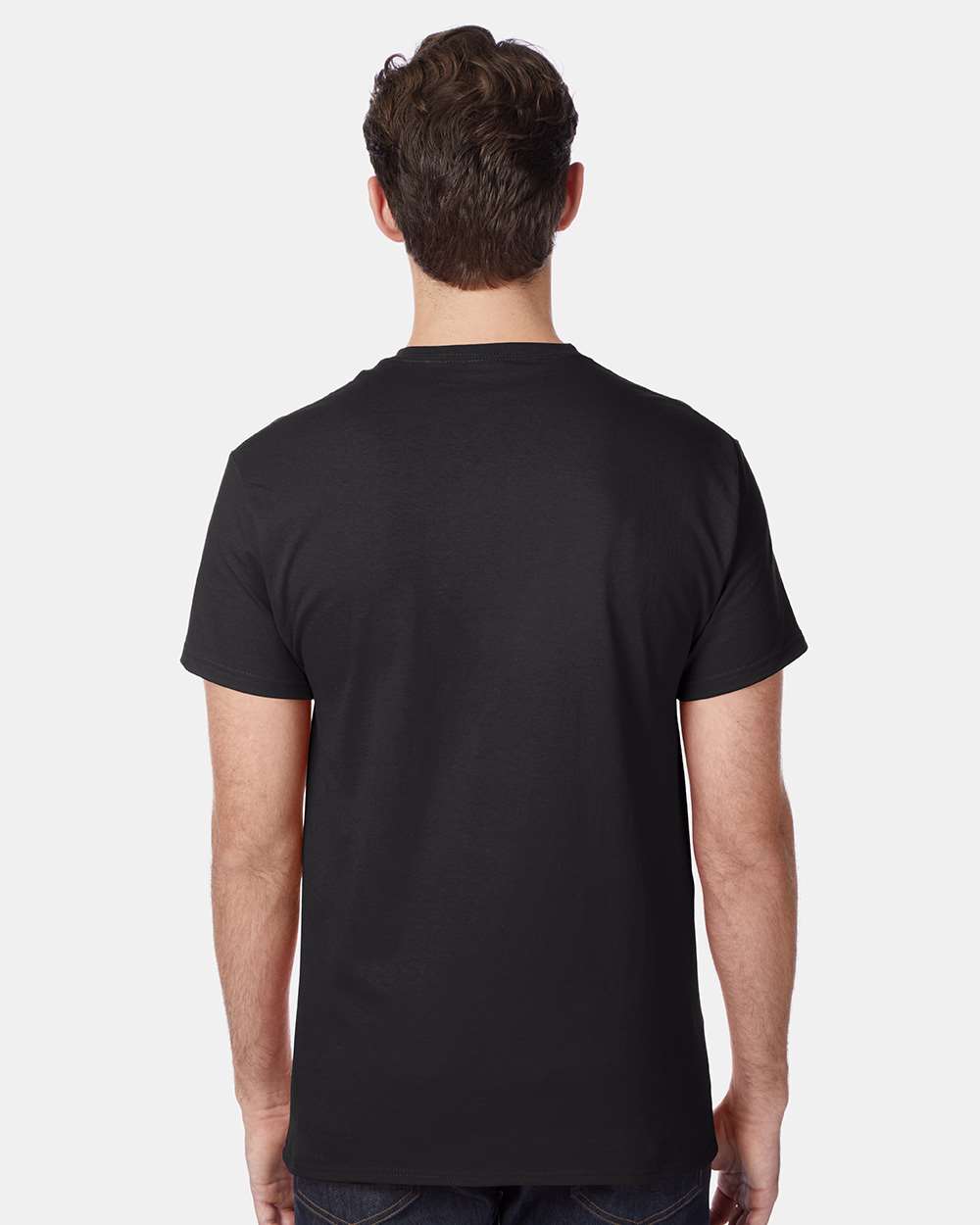 Men's Authentic Pocket T-Shirt - OnModelBack - B07000503 - Black