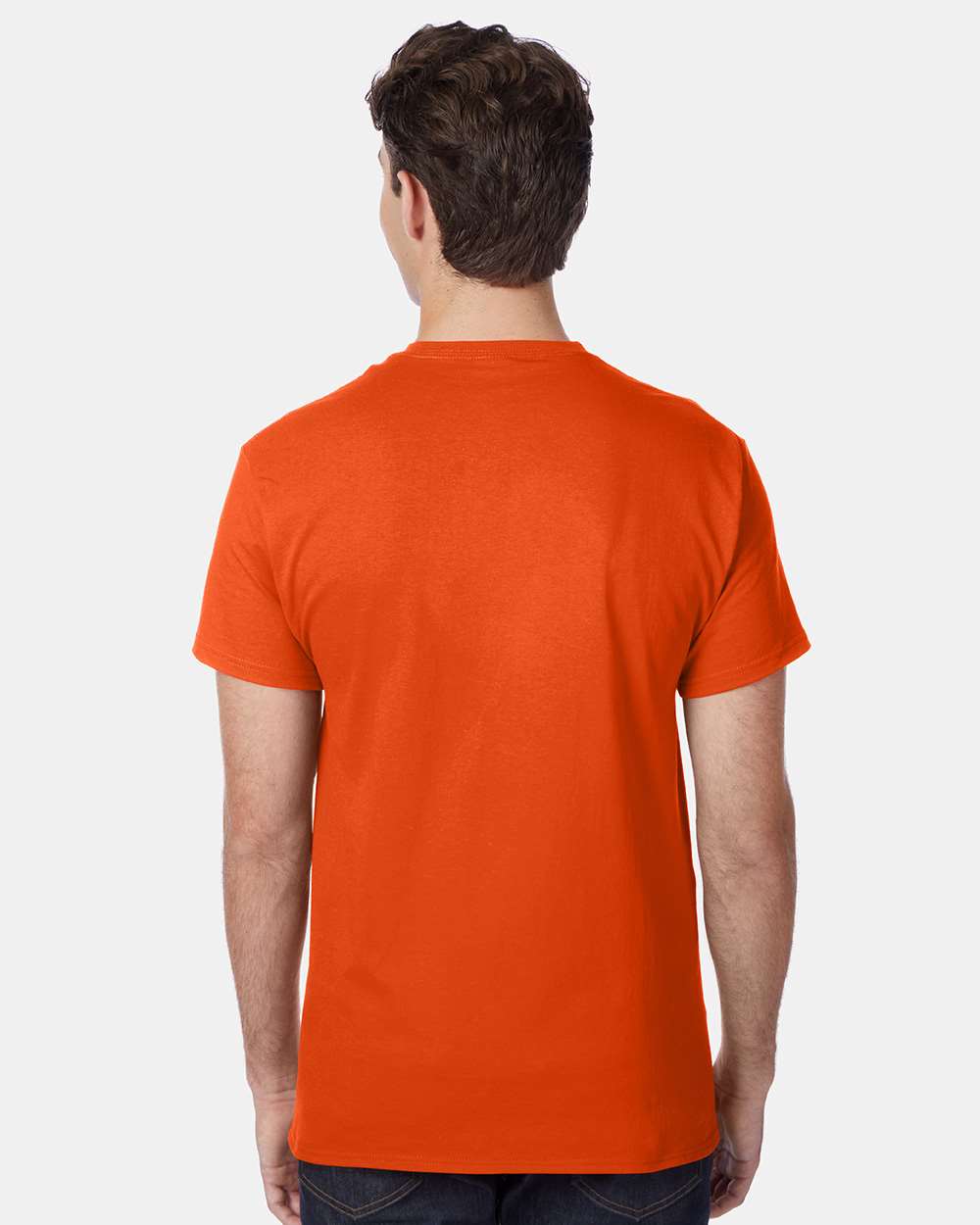 Men's Authentic Pocket T-Shirt - OnModelBack - B07000663 - Orange