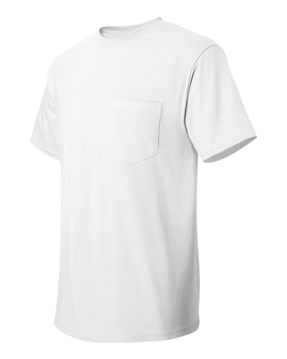 Men's Authentic Pocket T-Shirt - Side - B07000003 - White