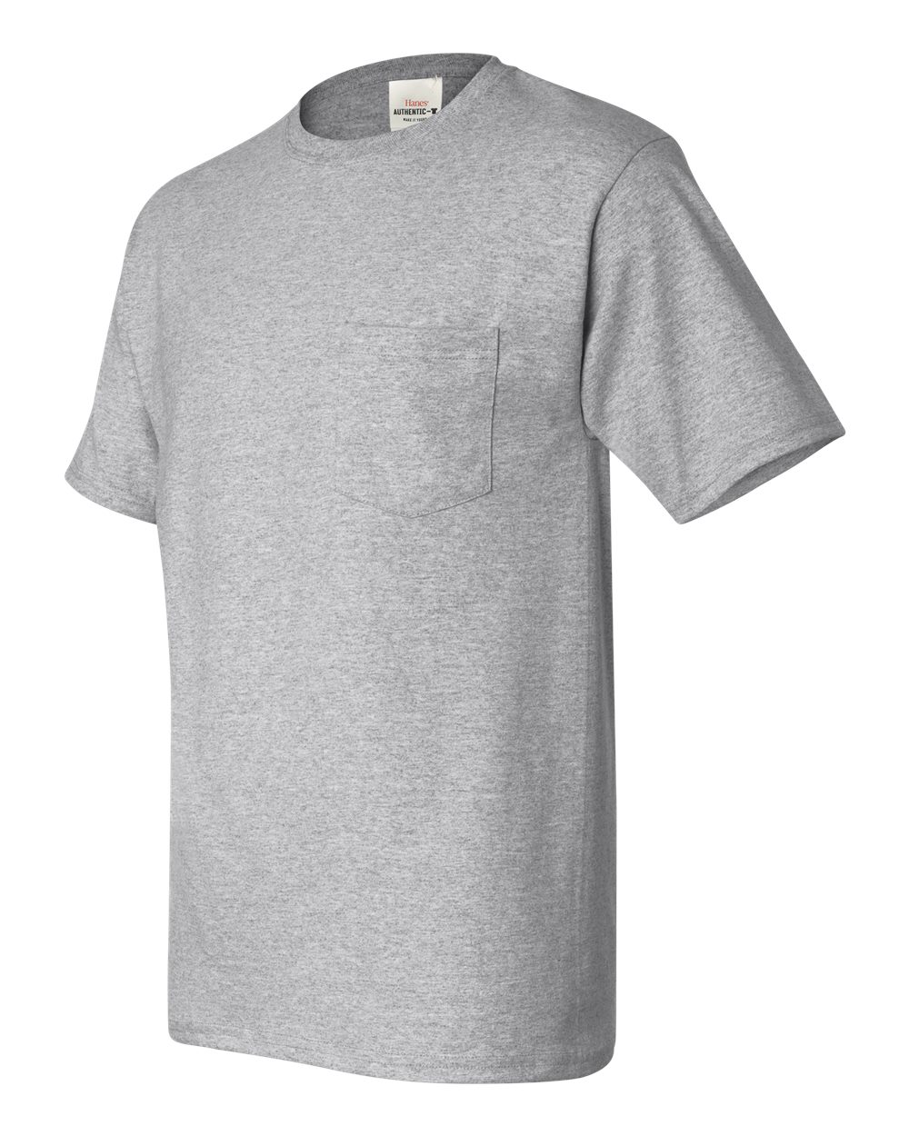 Men's Authentic Pocket T-Shirt - Side - B07000583 - Light Steel