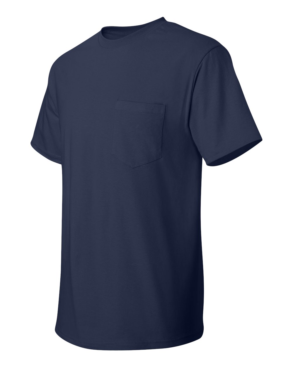 Men's Authentic Pocket T-Shirt - Side - B07000653 - Navy