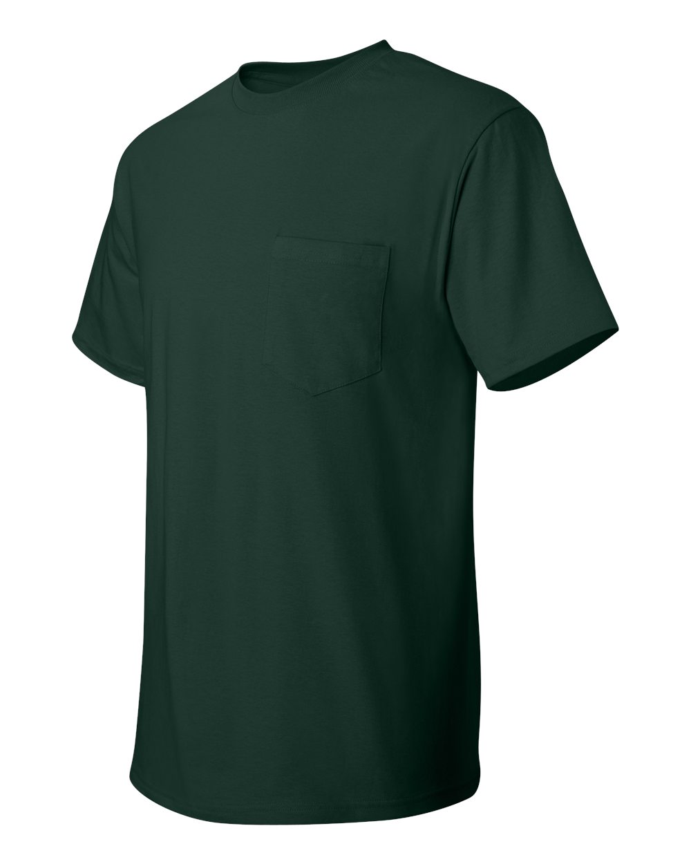 Men's Authentic Pocket T-Shirt - Side - B07000873 - Deep Forest