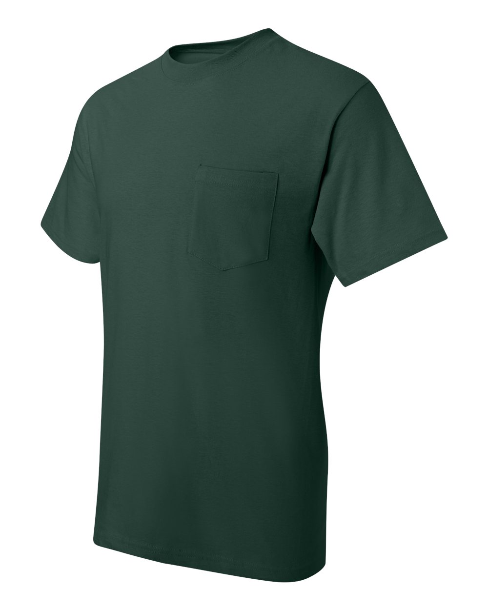 Men's Beefy-T® Pocket T-Shirt - Side - B08500873 - Deep Forest
