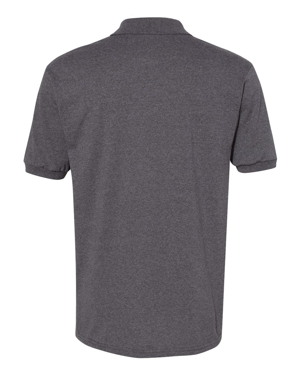 Men's Ecosmart® Jersey Polo - Back - B11000093 - Charcoal Heather