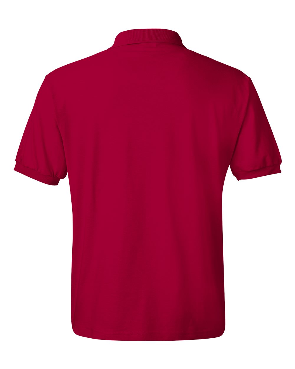Men's Ecosmart® Jersey Polo - Back - B11000223 - Deep Red
