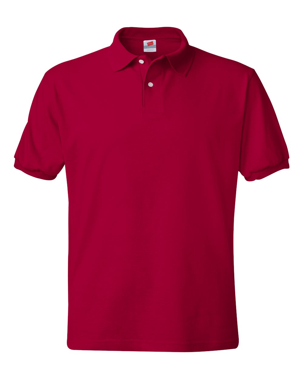 Men's Ecosmart® Jersey Polo - Front - B11000223 - Deep Red